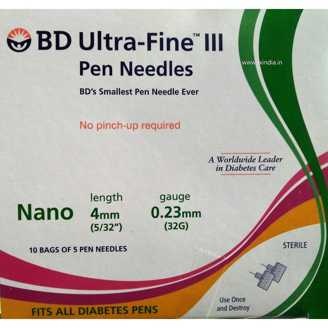 BD Micro-Fine + 4mm Pen Needle - Becton-Dickinson Insulin Needles